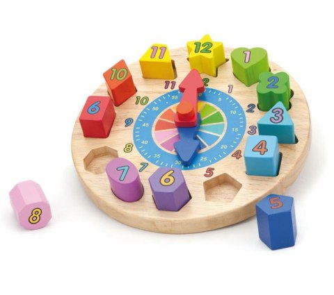 Edukacyjny Zegar z sorterem Viga Montessori