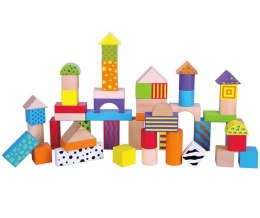 Drewniane klocki Edukacyjne Viga Toys Wiaderko 50 elementów