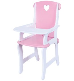 Drewniane krzesełko do karmienia lalek Viga