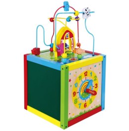 Drewniana Edukacyjna kostka Sześcian 5w1 Viga Toys Activity Box Montessori