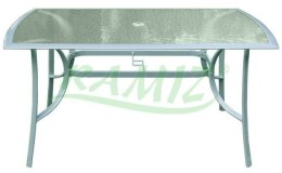 Stół Ogrodowy Aluminiowy 150/90 Rama Srebrna
