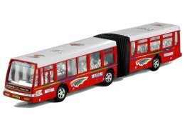 Autobus Przegubowy Friction Duży 41,5 cm Czerwony