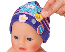 Baby Born Czapeczka z przypinkami dla lalki 43 w kolorze fioletowym