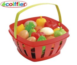 Ecoiffier Czerwony Koszyczek Z Owocami i Warzywami