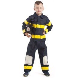 Strój Strażak Kostium Strażaka Mundur Kask Straż Pożarna dloa dziecka 110-116cm