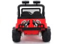 Auto na Akumulator Jeep Raptor Dwuosobowy Czerwony
