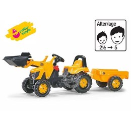 Rolly Toys rollyKid Traktor na pedały JCB z łyżką i przyczepą 2-5 Lat