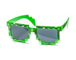 Pikselowe okulary 8 bit pixel - zielone style