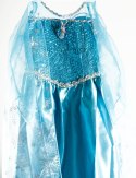 Kostium Elsa Kraina Lodu niebieska sukienka 130cm