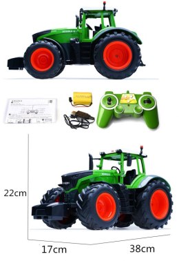 Traktor RC 2.4G 4CH z przyczepą 1:16