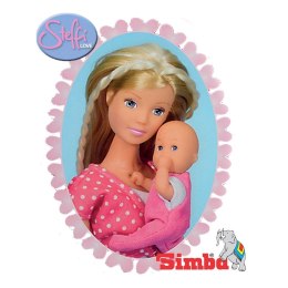 Lalka Simba Steffi Love Mama w Pokoju Dziecięcym z 3 dzieci 28 elem.