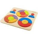 Edukacyjne Puzzle Drewniane Masterkidz Kolorowe Układanka Montessori