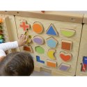 MASTERKIDZ Nauka Kształtów i Kolorów Sorter Ścienna Tablica Magnetyczno-Sensoryczna Flex Montessori