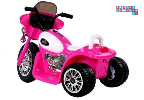 [JT568] Motor na akumulator 1x35W 6V/4Ah motorek dla najmłodszych - różowy