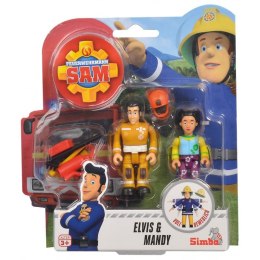 Simba - Strażak Sam 2 Figurki z akcesoriami Elvis i Mandy