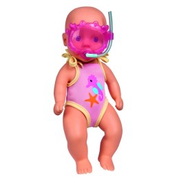 Simba lalka New Born Baby bobas do kąpieli z maską do nurkowania
