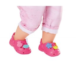 Buciki z przypinkami dla lalki Baby Born 43 cm w kolorze różowym