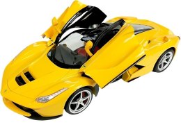 Auto R/C Ferrari Rastar 1:14 Żółte na pilota