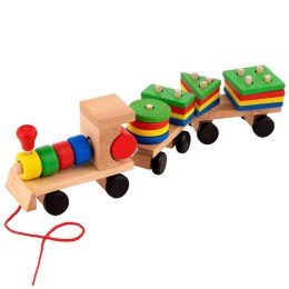 Sorter drewniany układanka zręcznościowa pociąg