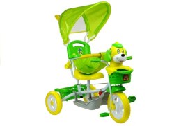 Rowerek Trójkołowy Piesek Zielony Dla Dzieci