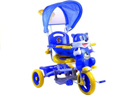 Rowerek Trójkołowy Kotek Niebieski Dla Dzieci