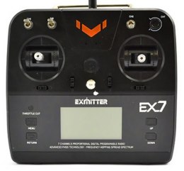 Exmitter EX7 7CH 2.4GHz + odbiornik EAR711 - POSERWISOWY (uszkodzona elektronika)