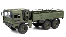 Ciężarówka wojskowa 1:16, 6x6, 2.4GHz, RTR - Zielona