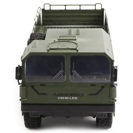 Ciężarówka wojskowa 1:16, 6x6, 2.4GHz, RTR - Zielona