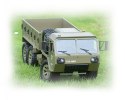 Ciężarówka wojskowa P801 1:16, 6x6, 2.4GHz, RTR - zielona