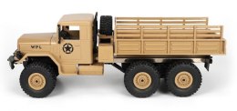 Ciężarówka wojskowa WPL B-16 (1:16, 6x6, 2.4G, LiPo, czas pracy 40 min) - Żółty