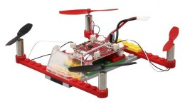 Dron 021 do zbudowania z klocków RTF (2.4GHz, 4CH, żyroskop, 15cm) - Czerwony