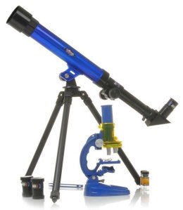 Edukacyjny mikroskop z teleskopem i akcesoriami