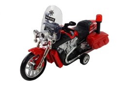 Motocykl Motor z Napędem Policyjny 1:16 Czerwony