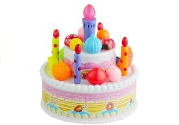 Serwis Urodzinowy Tort Ciasteczka Świeczki Lody