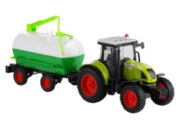 Traktor z Przyczepą Cysterna Dźwięki Napęd 37,5 cm