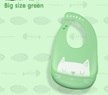 Śliniak dla dzieci ślinaczek do jedzenia zielony
