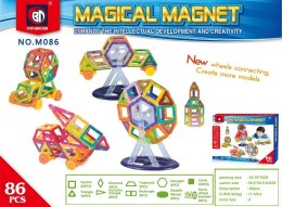 Klocki Magnetyczne Zestaw 86 elementów
