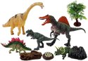 Dinozaury Zestaw Figurek 5 sztuk z Akcesoriami, Kamienie, Drzewko