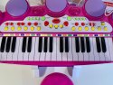 Keyboard Werble 3 Oktawy Różowy
