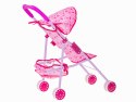 Wózek dla lalek spacerówka różowy 54 x 28 x 51cm