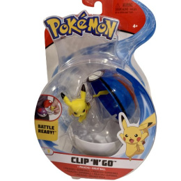 Pokemon - Clip N Go Pikachu + Greatball