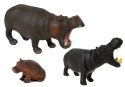 Zestaw Figurek Zwierzęta Safari Hipopotamy Goryle