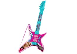 Gitara Elektryczna ze Światłami i Dźwiękami Różowa 62 cm