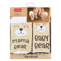Komplet skarpetek dla mamy i dziecka - "Bear"