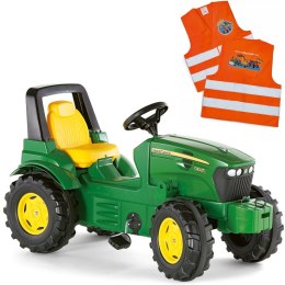 ROLLY TOYS John Deere Traktor na Pedały + Kamizelka Odblaskowa dla Dzieci Gratis