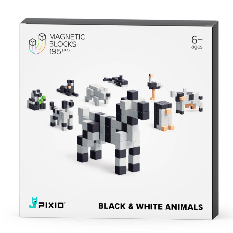 Klocki Pixio Black & White Animals Story Series