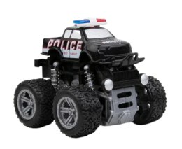 Samochód terenowy mini Monster Truck z napędem auto policyjne czarne