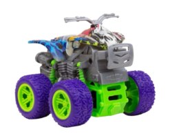 Samochód terenowy mini Monster Truck z napędem quad zielono-fioletowy