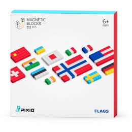 Klocki magnetyczne Pixio Flags 111 Design Series