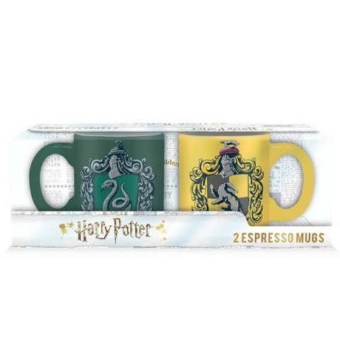 Zestaw kubeczków do espresso - Harry Potter "Hufflepuff i Slytherin"